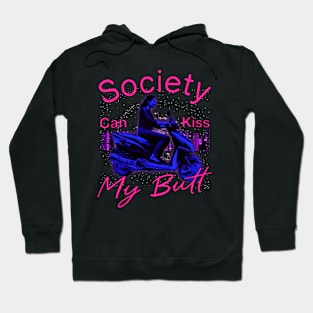 Society Can Kiss My Butt (pink version) Hoodie